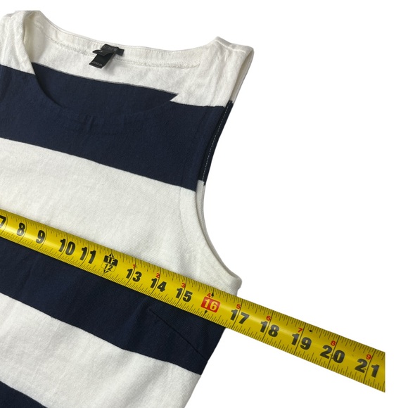 J. Crew Women's Navy/White Striped Cropped Tank Top XS/Rugby Knit Wrap Skirt XXS - Picture 5 of 15